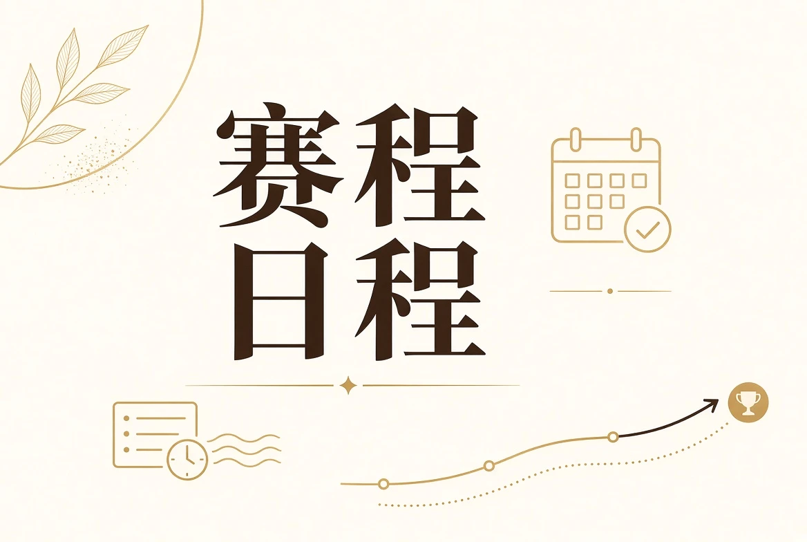 模特赛事赛程与进度主题视觉